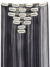 Load image into Gallery viewer, 3-5 Days Delivery 7Pcs 16 Clips 23-24 Inch Thick Curly Straight Full Head Clip in on Double Weft Hair Extensions 25 Colors