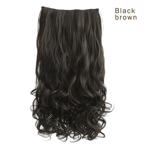 Full Head Curly Wave Clips in on Synthetic Hair Extensions.