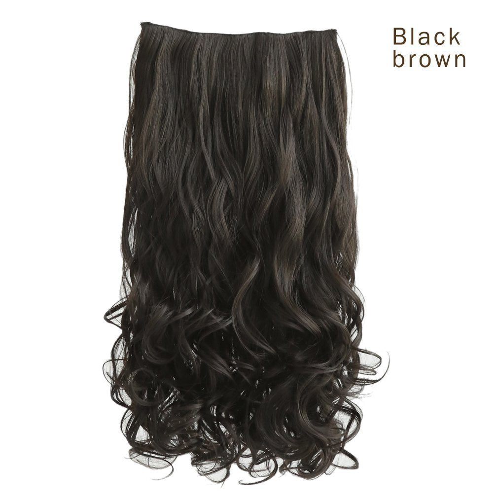 Full Head Curly Wave Clips in on Synthetic Hair Extensions.