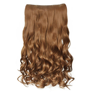 Full Head Curly Wave Clips in on Synthetic Hair Extensions.