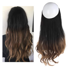 Load image into Gallery viewer, Synthetic Wavy Halo Hair Extension Natural Hairpieces