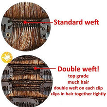 Load image into Gallery viewer, 3-5 Days Delivery 7Pcs 16 Clips 23-24 Inch Thick Curly Straight Full Head Clip in on Double Weft Hair Extensions 25 Colors