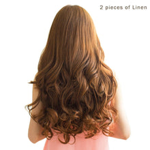 Load image into Gallery viewer, Full Head Curly Wave Clips in on Synthetic Hair Extensions.