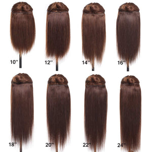 Double Weft 100% Remy Human Hair Clip in Extensions 10''-22'' Grade 7A Quality Full Head Soft Silky Straight 8pcs 18clips Off Black (14" / 14 inch 120g,#1B Natural Black)