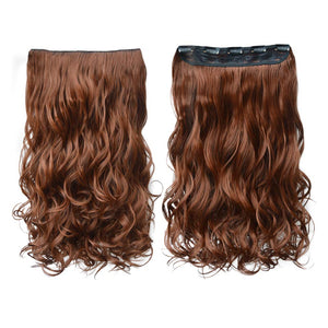 Full Head Curly Wave Clips in on Synthetic Hair Extensions.