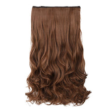 Load image into Gallery viewer, Full Head Curly Wave Clips in on Synthetic Hair Extensions.