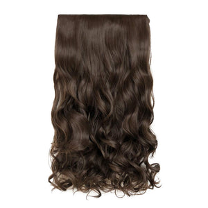 Full Head Curly Wave Clips in on Synthetic Hair Extensions.