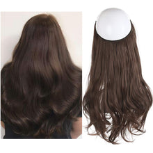 Load image into Gallery viewer, Synthetic Wavy Halo Hair Extension Natural Hairpieces