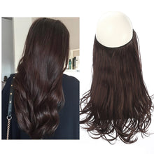 Load image into Gallery viewer, Synthetic Wavy Halo Hair Extension Natural Hairpieces