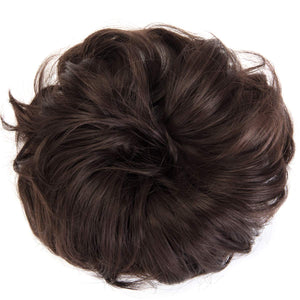 Hair Bun Extensions Wavy Curly Messy Donut Chignons Hair Piece Wig Hairpiece