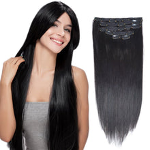 Load image into Gallery viewer, 14&quot;Remy Human Hair Clip in Extensions