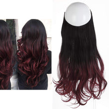 Load image into Gallery viewer, Synthetic Wavy Halo Hair Extension Natural Hairpieces