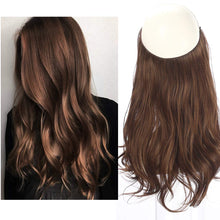 Load image into Gallery viewer, Synthetic Wavy Halo Hair Extension Natural Hairpieces