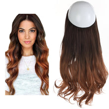 Load image into Gallery viewer, Synthetic Wavy Halo Hair Extension Natural Hairpieces