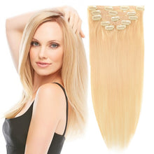 Load image into Gallery viewer, 14&quot;Remy Human Hair Clip in Extensions