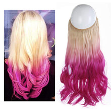 Load image into Gallery viewer, Synthetic Wavy Halo Hair Extension Natural Hairpieces