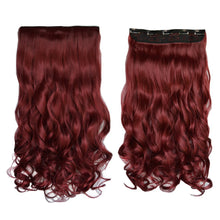 Load image into Gallery viewer, Full Head Curly Wave Clips in on Synthetic Hair Extensions.