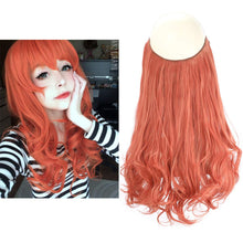 Load image into Gallery viewer, Synthetic Wavy Halo Hair Extension Natural Hairpieces