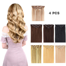 Load image into Gallery viewer, 14&quot; Clip in Hair Extensions Remy Human Hair