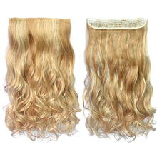 Load image into Gallery viewer, Full Head Curly Wave Clips in on Synthetic Hair Extensions.