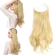 Load image into Gallery viewer, Synthetic Wavy Halo Hair Extension Natural Hairpieces