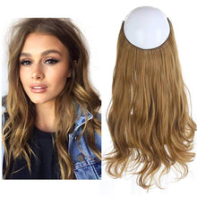 Load image into Gallery viewer, Synthetic Wavy Halo Hair Extension Natural Hairpieces