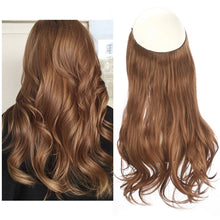 Load image into Gallery viewer, Synthetic Wavy Halo Hair Extension Natural Hairpieces