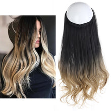 Load image into Gallery viewer, Synthetic Wavy Halo Hair Extension Natural Hairpieces