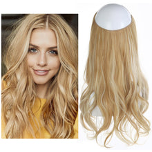 Load image into Gallery viewer, Synthetic Wavy Halo Hair Extension Natural Hairpieces