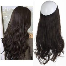 Load image into Gallery viewer, Synthetic Wavy Halo Hair Extension Natural Hairpieces