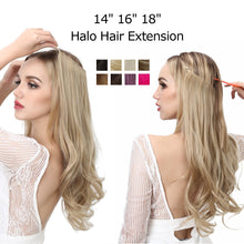 Load image into Gallery viewer, Synthetic Wavy Halo Hair Extension Natural Hairpieces