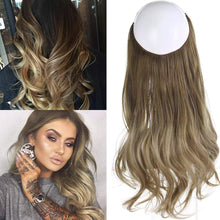 Load image into Gallery viewer, Synthetic Wavy Halo Hair Extension Natural Hairpieces