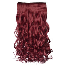 Load image into Gallery viewer, Full Head Curly Wave Clips in on Synthetic Hair Extensions.