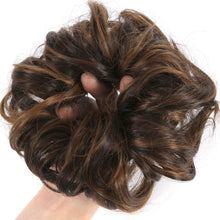 Load image into Gallery viewer, Hair Bun Extensions Wavy Curly Messy Donut Chignons Hair Piece Wig Hairpiece