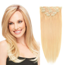 Load image into Gallery viewer, 14&quot;Remy Human Hair Clip in Extensions