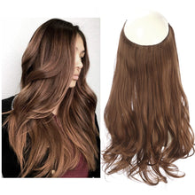 Load image into Gallery viewer, Synthetic Wavy Halo Hair Extension Natural Hairpieces